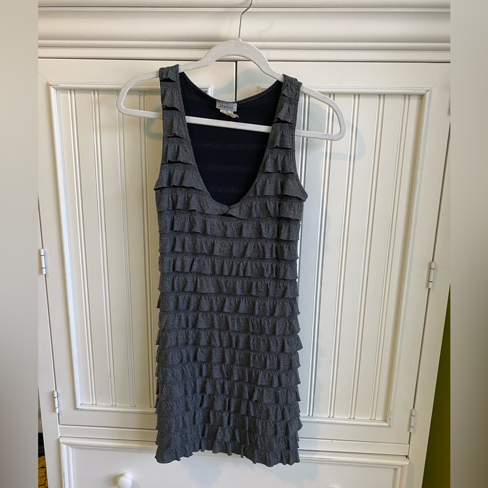 Ruffle mini dress.